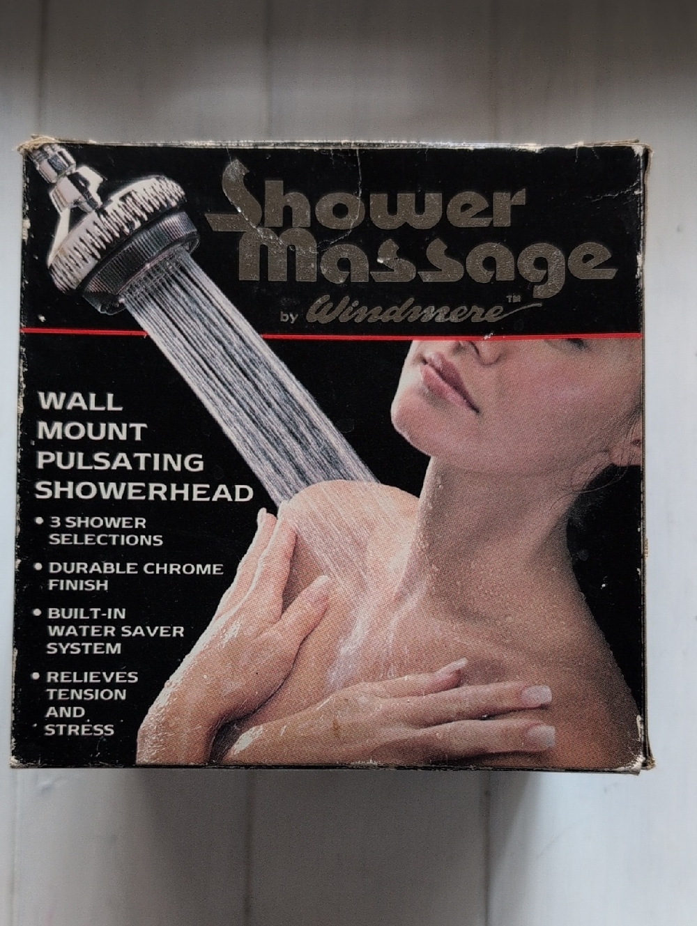 Vintage Windmere Shower Massage Wall-Mount Pulsating Showerhead - Chrome
